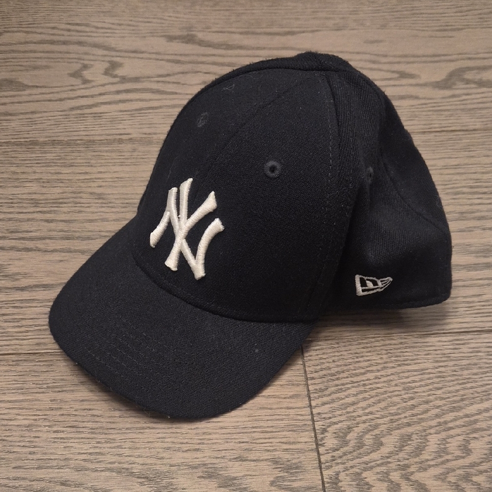 New Era Black Baseball Cap with White NY Logo Toddle-child